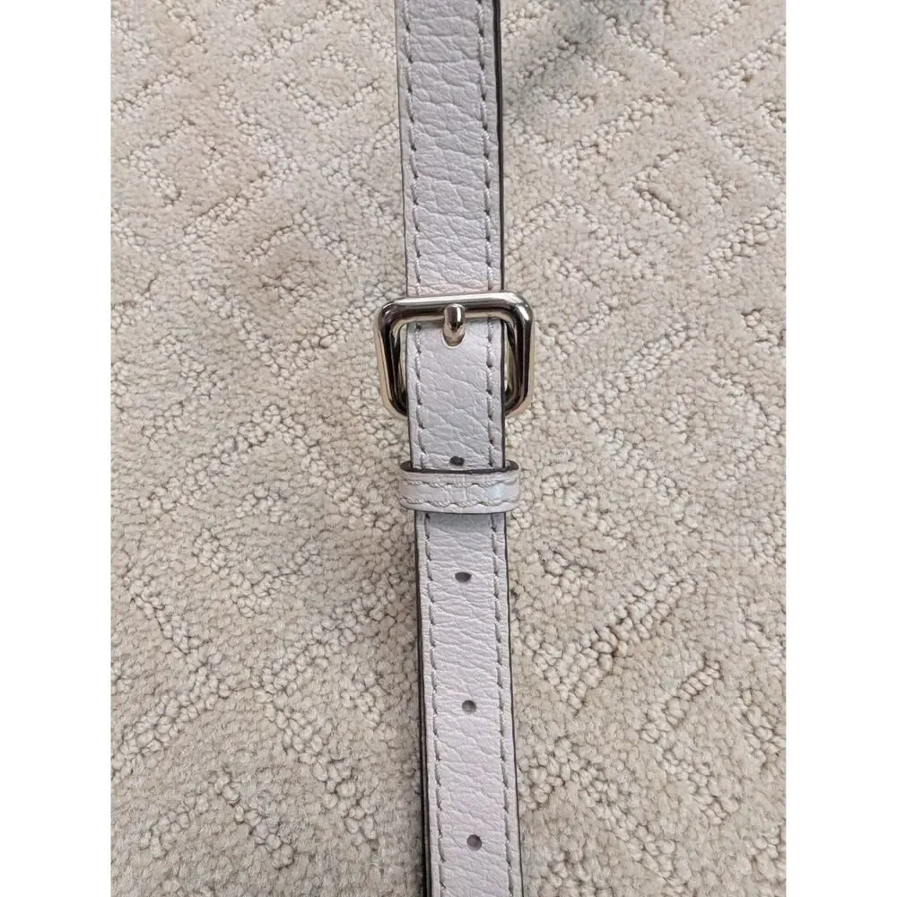 Kate Spade Crossbody Purse Light Pink Pebbled Leather with White Tassel
